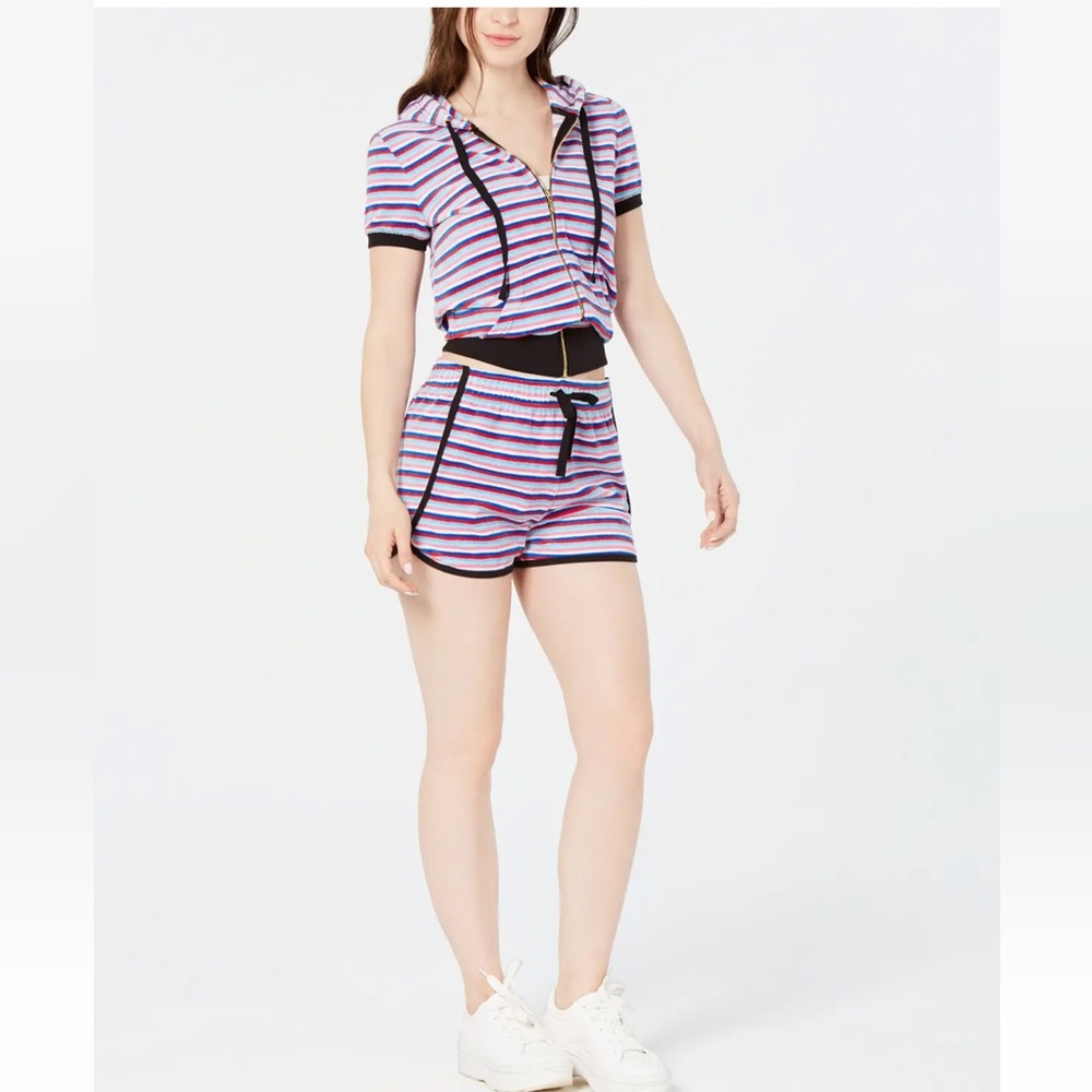 Juicy Couture Black Label Velour Dolphin Shorts, Size Medium